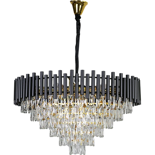 نجف مودرن غطاء اسود مع ذهبي E14*15L مقاس 80 سم