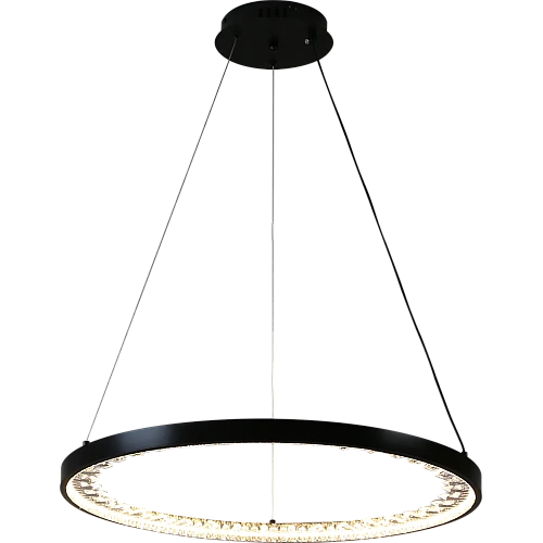 نجف مودرن اسود لون الانارة 3اضاءات 42 واط قطر 600 ملم