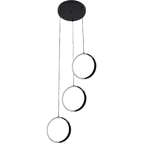 نجف مودرن اسود لون الانارة 3اضاءات 36 واط ثلاثي