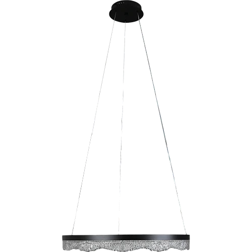 نجف أسود لون الانارة 3 اضاءات 48 واط قطر 60 سم