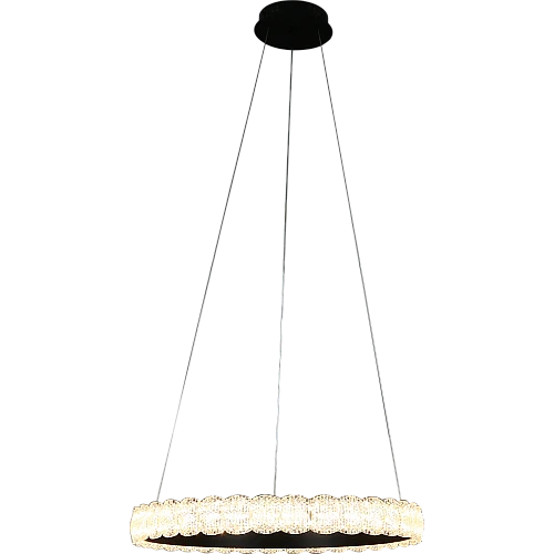 نجف أسود لون الانارة 3 اضاءات 65 واط قطر 60 سم