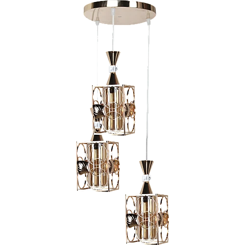 علاقي مودرن ذهبي E27*3