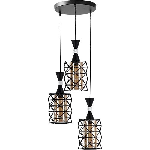 علاقي مودرن اسود E27*3