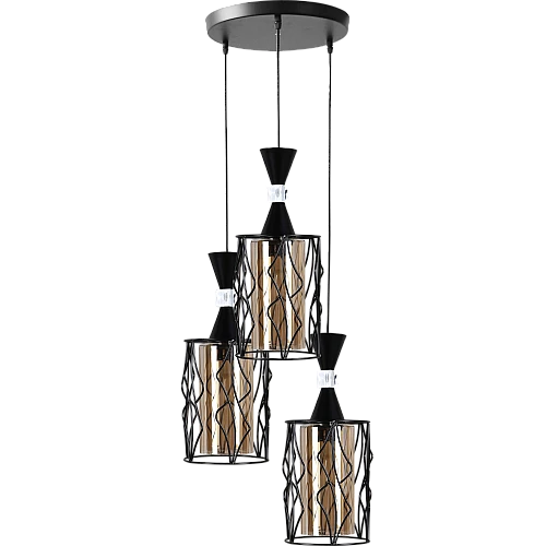 علاقي مودرن اسود E27*3