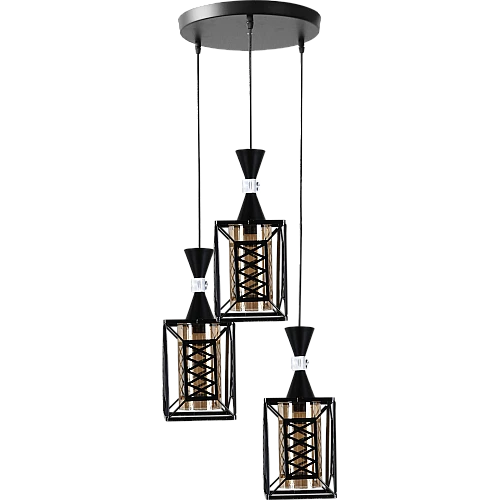 علاقي مودرن اسود E27*3