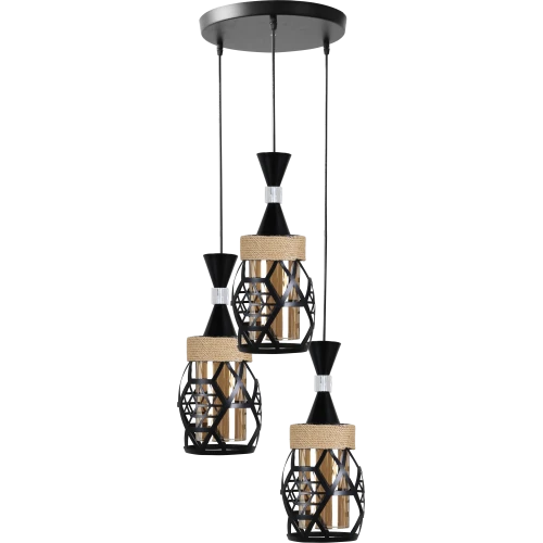 علاقي مودرن اسود E27*3