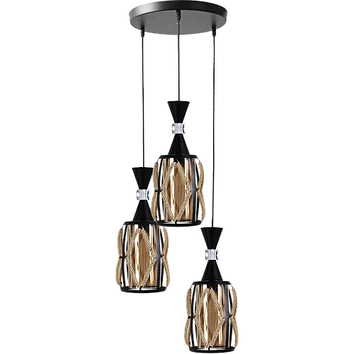 علاقي مودرن اسود E27*3