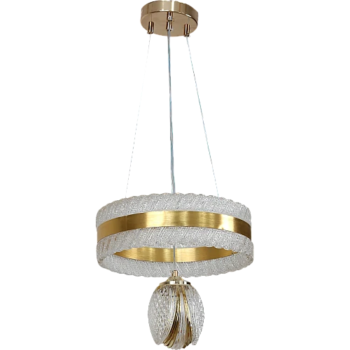 نجف مودرن ذهبي لون الانارة 3 اضاءات 60 واط مقاس 300 ملم