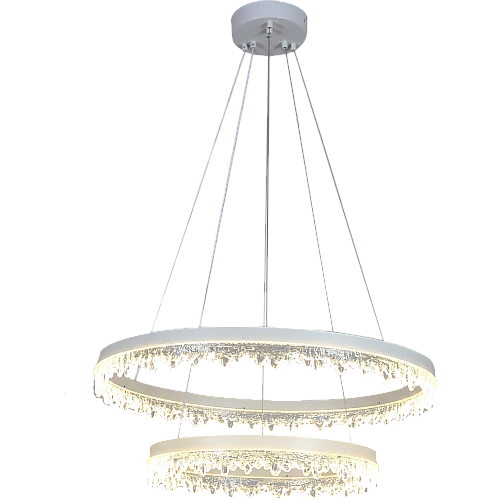 علاقي موردن ابيض لون الانارة 3اضاءات واط 75 مقاس 40+60 ملم