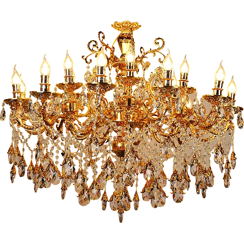 نجف ذهبي مع كوفي شمعدان