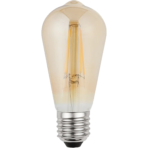  صورة منتج لمبة ليد ديكورية 7 واط شكل كمثرى زجاج ذهبي