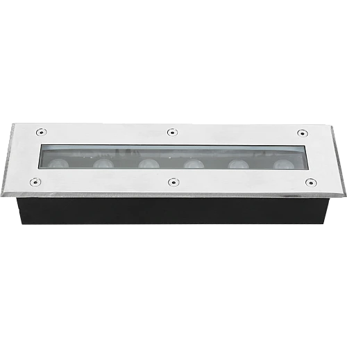 كشاف ارضي دفن لون الانارة شمسي كريمي مسطرة 6 عيون مقاس 30*7 سم