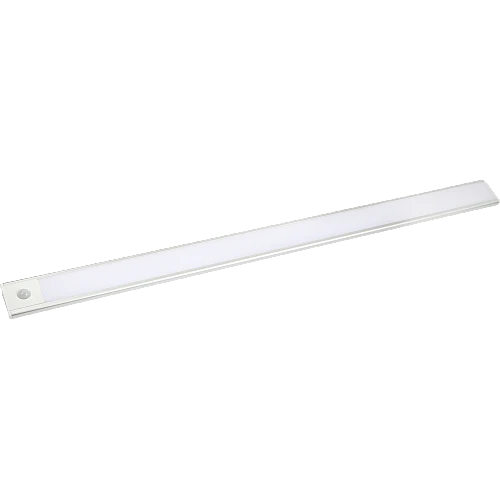  منتج كشاف دواليب مسطرة تعمل بالحساس و شحن بطارية الحركة غطاء فضي لون الاضاءة اصفر القدرة 7 واط مقاس 60 سم-HU2327/60/SL+WW