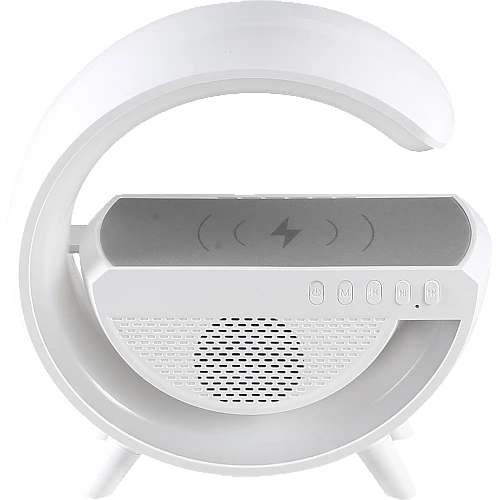 مكبر صوت بلوتوث وشاحن لاسلكي اضاءة RGB