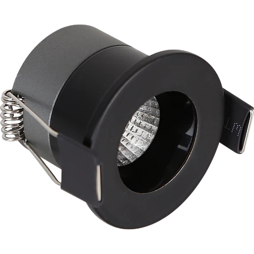  صورة منتج كشاف سبوت لايت مانع للتوهج اسود لون الانارة اصفر 3 سم 3 واط موديل HU2518/3W/BK+BK+WW