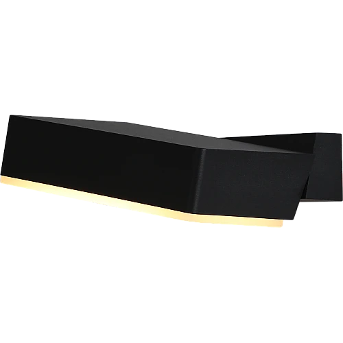 ابليك جداري خارجي اسود لون الانارة اصفر