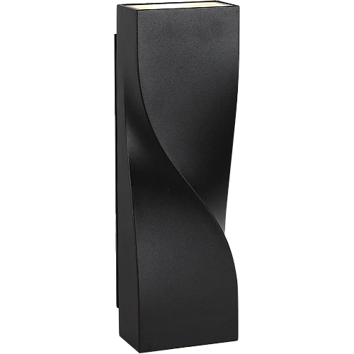 إضاءة جداري خارجي اسود لون الانارة اصفر 6 واط