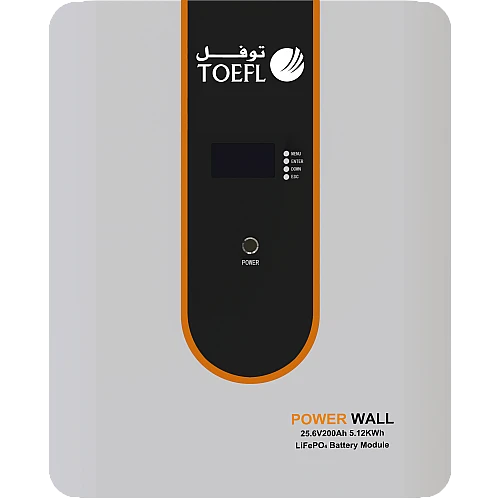 بطارية ليثوم طاقة شمسية عامودي 25.6V / 200Ah / 5000W سمارت تحكم عن بعد توفل