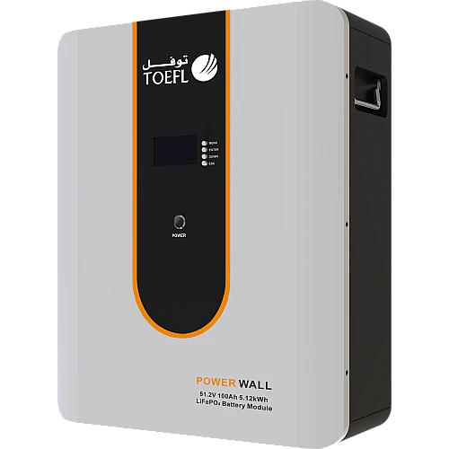 بطارية ليثوم طاقة شمسية عامودي 51.2V / 100Ah / 5000W سمارت تحكم عن بعد توفل