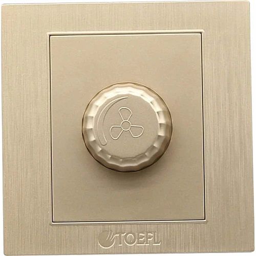 مفتاح دايمر مروحة 300 واط لون ذهبي ملكي توفل