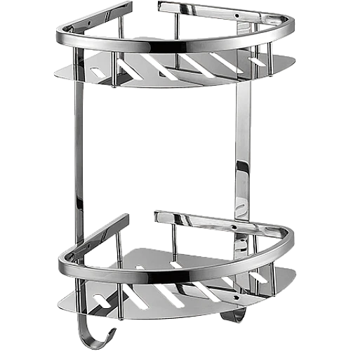 رف زاوية دورين مع علاقة ستانلس ستيل 304 كروم