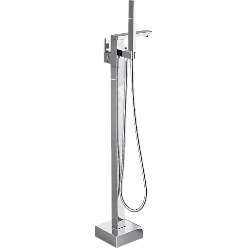 خلاط بانيو ارضي مربع ارتفاع 1.5 متر كروم