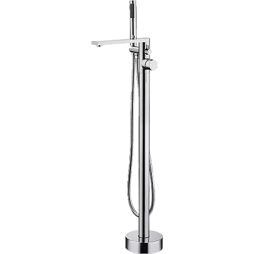 خلاط بانيو ارضي مدور ارتفاع 1.5 متر كروم