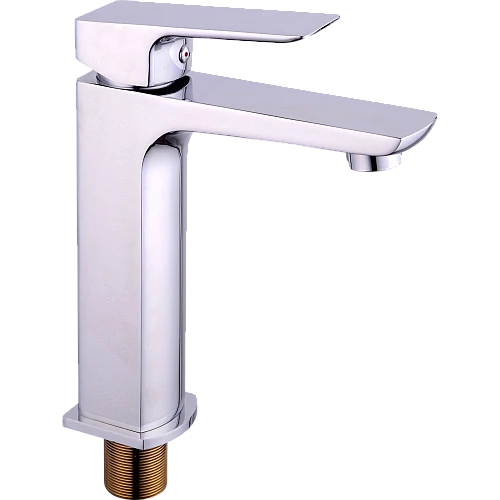 خلاط مغسلة قصير مربع كروم مع ليات و هراب