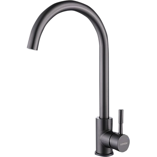 خلاط مجلى مائل ستانلس ستيل رمادي مع ليات