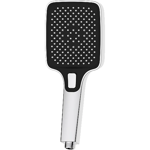 سماعة اكريليك مع هوز ستانلس ستيل مربع كروم