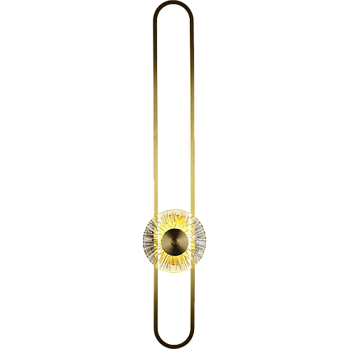 ابليك جداري مودرن زيتي مع 7 واط 3اضاءات قطر 80 سم