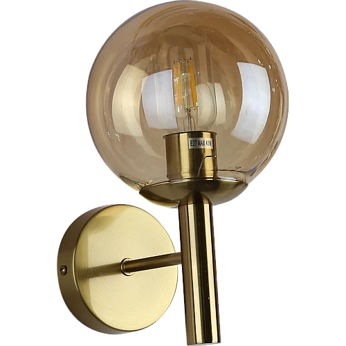  صورة منتج إضاءة راديانت ويف جدارية مفرد زيتي مع ذهبي E27 موديل WA/C5270/1CR+GD