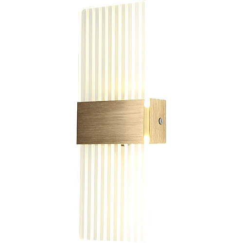 ابليك حائط جداري مودرن ذهبي 3اضاءات