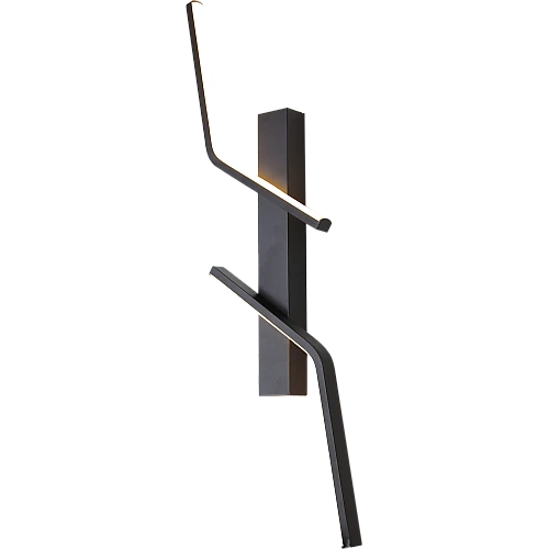  صورة منتج ابليك حائط جداري مودرن اسود لون الانارة 3 اضاءات 7 واط مقاس 60 موديل WA/C5721/60BK+3CO