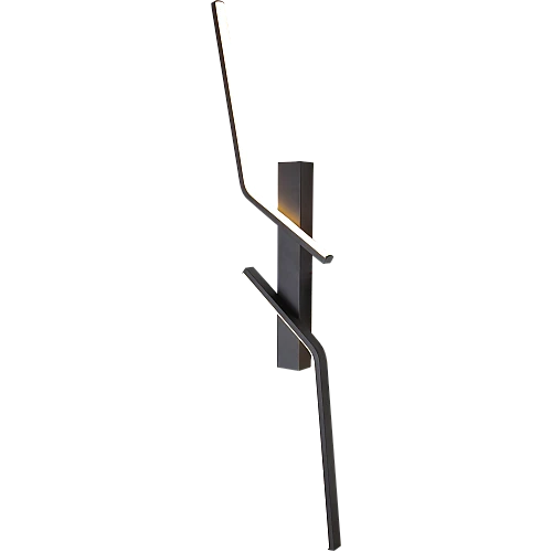 ابليك حائط جداري مودرن اسود لون الانارة 3 اضاءات 9 واط مقاس 80