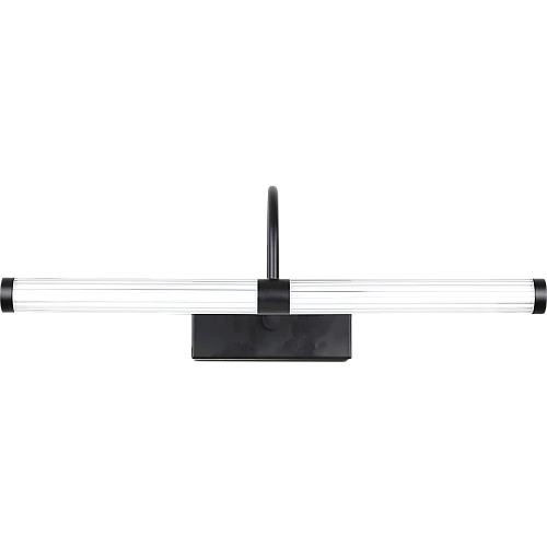 إضاءة أبليك حائط مودرن أسود لون الانارة 3 اضاءات 12 واط مقاس 45 سم