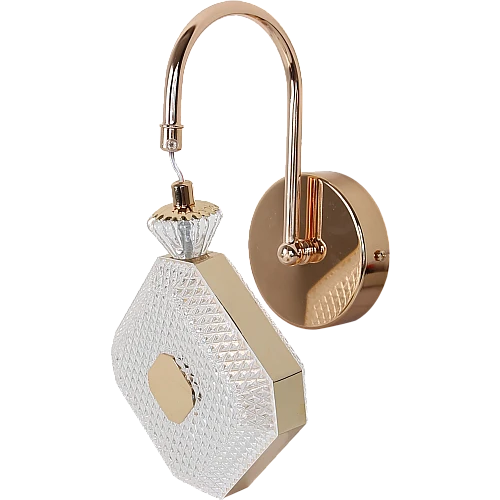 إضاءة حائط مودرن ذهبي لون الانارة 3 اضاءات 5 واط