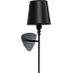  صورة منتج إضاءة ابليك حائط مودرن اسود E14*1L موديل WA/D6141/1 BK+BK