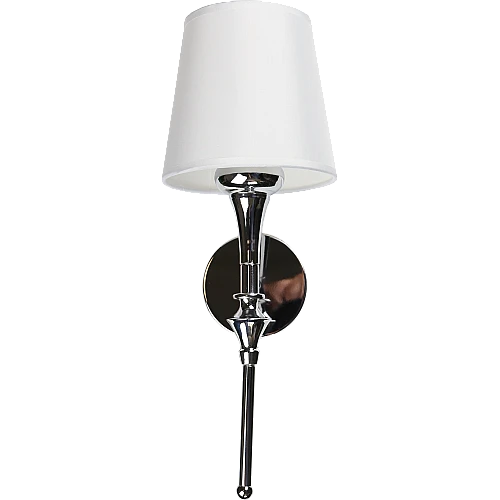 إضاءة ابليك حائط مودرن مفرد فضي مع ابيض E14*1L