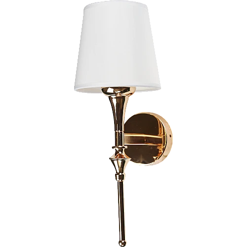 إضاءة ابليك حائط مودرن مفرد ذهبي مع ابيض E14*1L