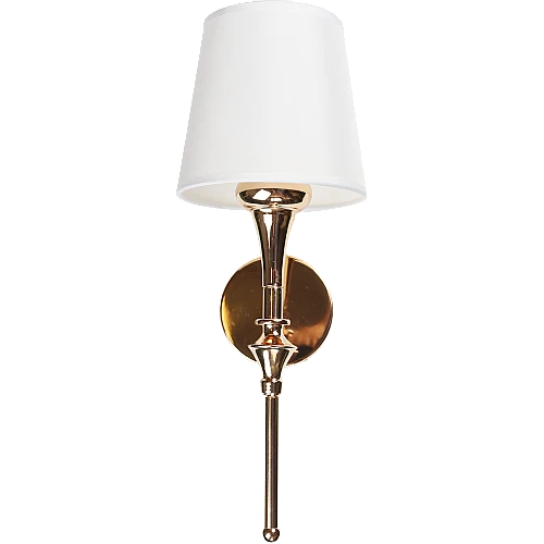 إضاءة ابليك حائط مودرن مفرد ذهبي مع ابيض E14*1L