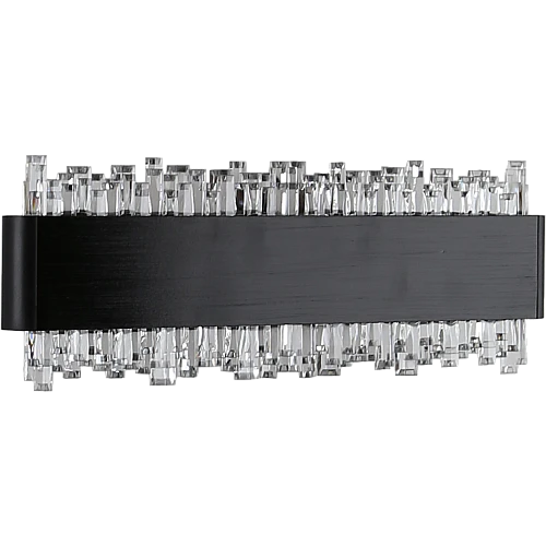 إضاءة ابليك حائط مودرن اسود لون الانارة 3اضاءات 7 واط