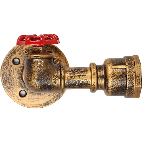 إضاءة حائط حائط جداري شكل كلاسيكي لون شبه نحاسي E27*1L