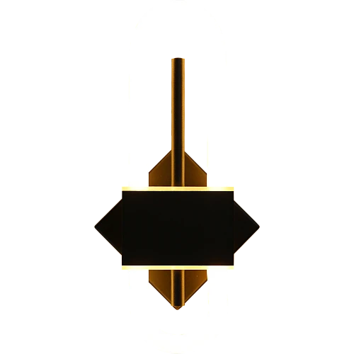 إضاءة أبليك حائط مودرن أسود لون الانارة أصفر 12 واط