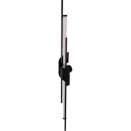 إضاءة أبليك حائط مودرن أسود لون الانارة أصفر 15 واط قطر 80 سم