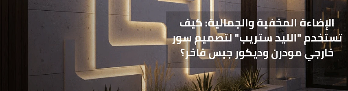 الإضاءة المخفية والجمالية: كيف تستخدم 