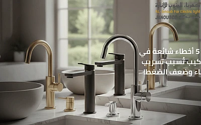 خلاطات المغاسل: أهم 5 أخطاء شائعة في التركيب تُسبب تسريب الماء وضعف الضغط!