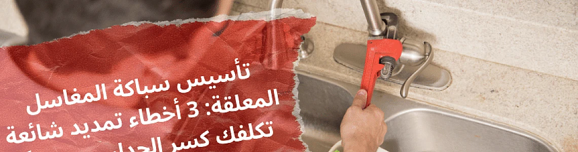 تأسيس سباكة المغاسل المعلقة: 3 أخطاء تمديد شائعة تكلفك كسر الجدار مستقبلاً!