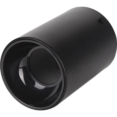 جرم سلندر مانع للتوهج اسطواني مفرد دائري غطاء اسود قاعدة لمبة GU10