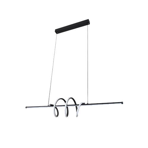 علاقي مودرن اسود لون الانارة 3اضاءات 30 واط قطر 100 سم